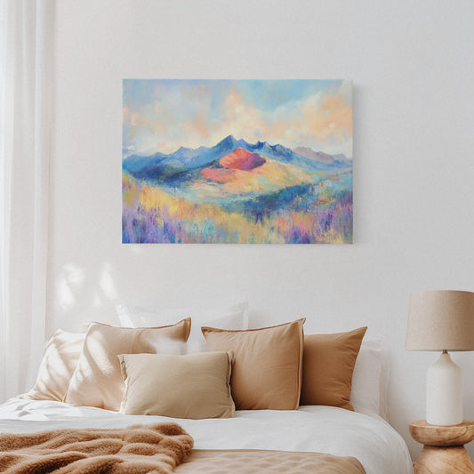 Lavender Fields Meet Coral Mountains