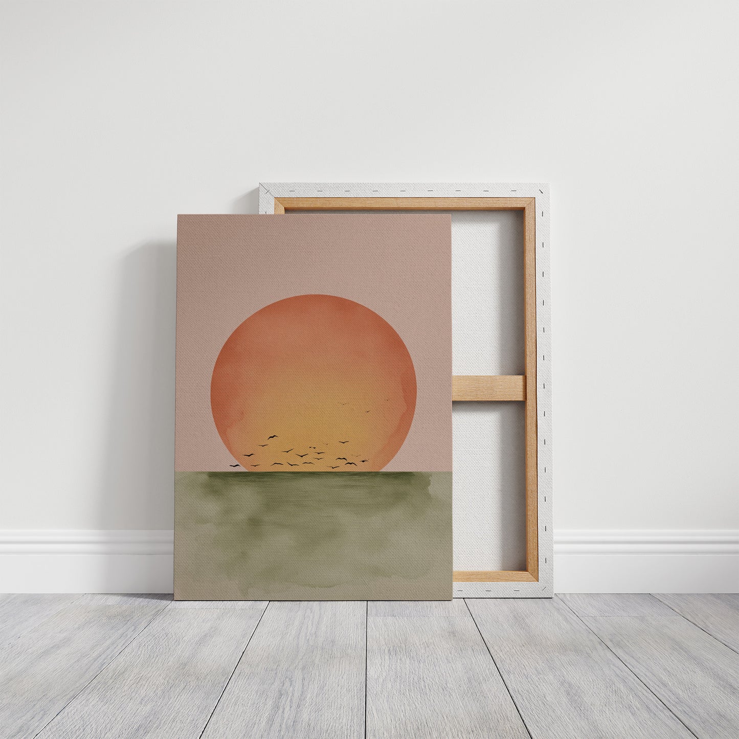 Birds Circle The Coral Dawn