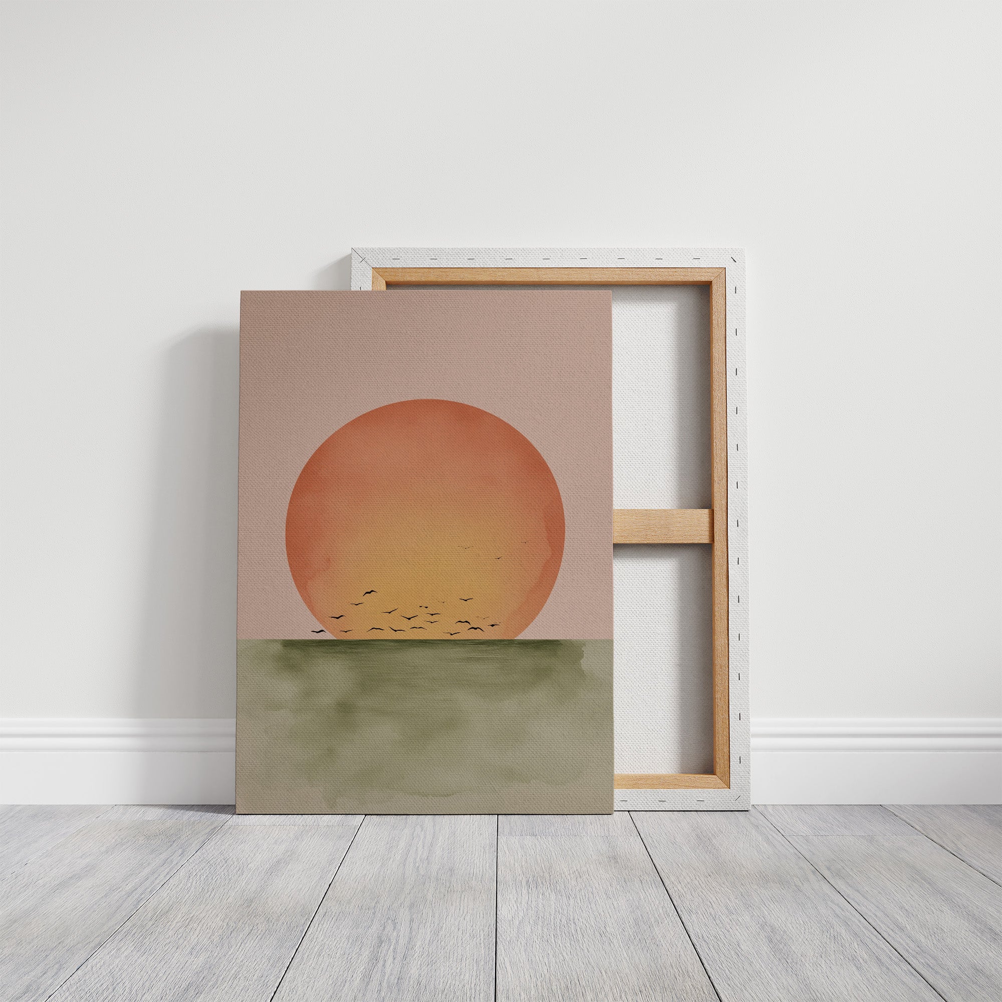 Birds Circle The Coral Dawn