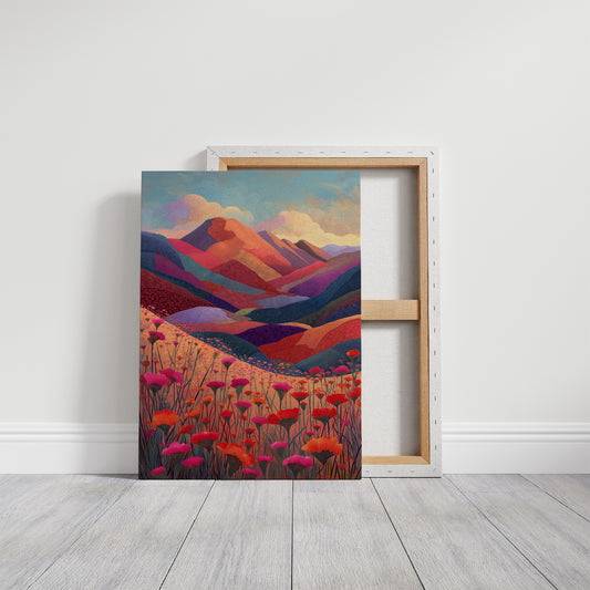 Poppies Dance Through Mountain Dreams