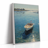 Patriotic Dinghy on Coastal Waters