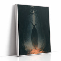 Antlered Shadow In The Dark Woods