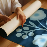 Midnight Garden Blooms In Blue