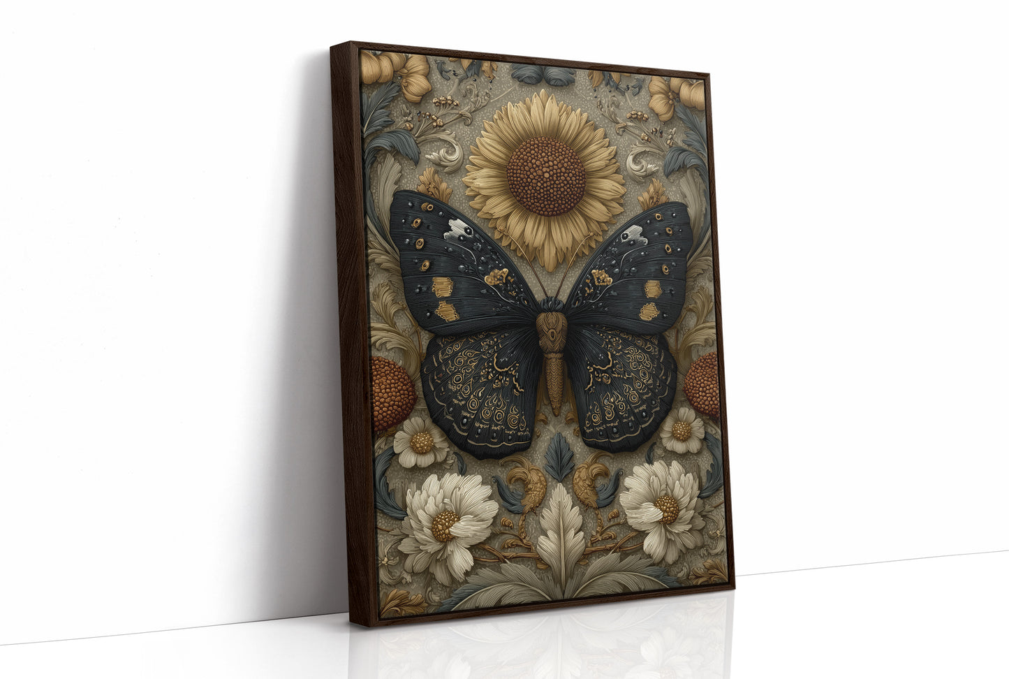Dark Wings on a Golden Garden