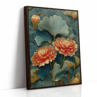 Coral in a Sea of Teal