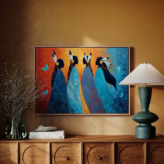 Blue Spirits Dance With Butterflies