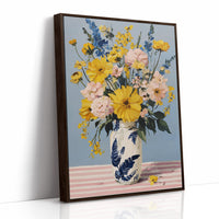 Tuesday Flowers in the Blue Vase