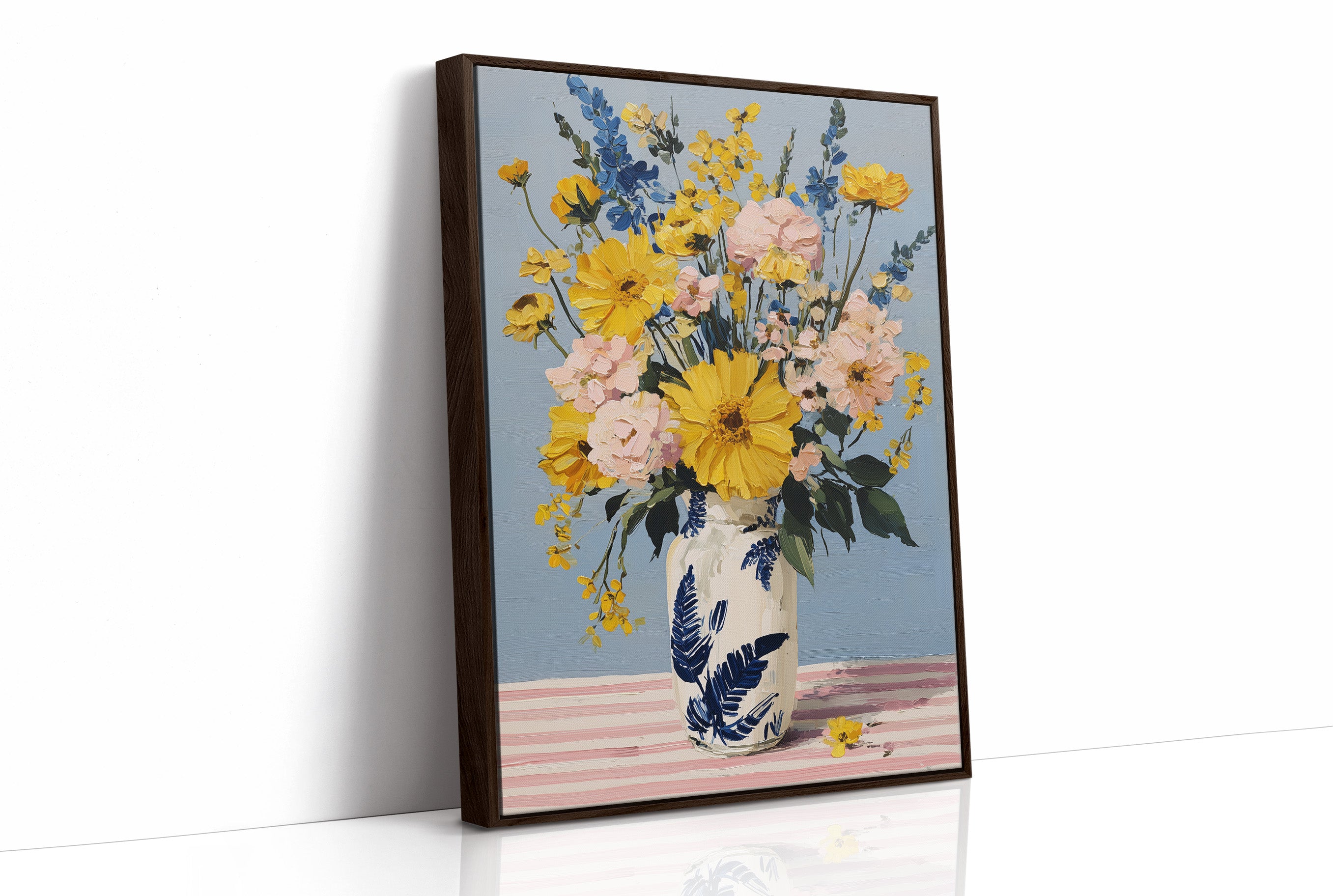 Tuesday Flowers in the Blue Vase