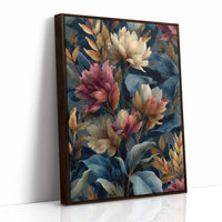 Autumn Magnolias in a Blue Room