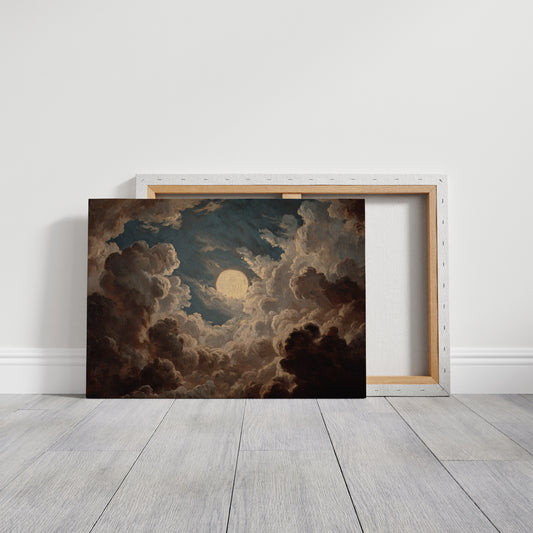 The Moon Breaks Through Clouds