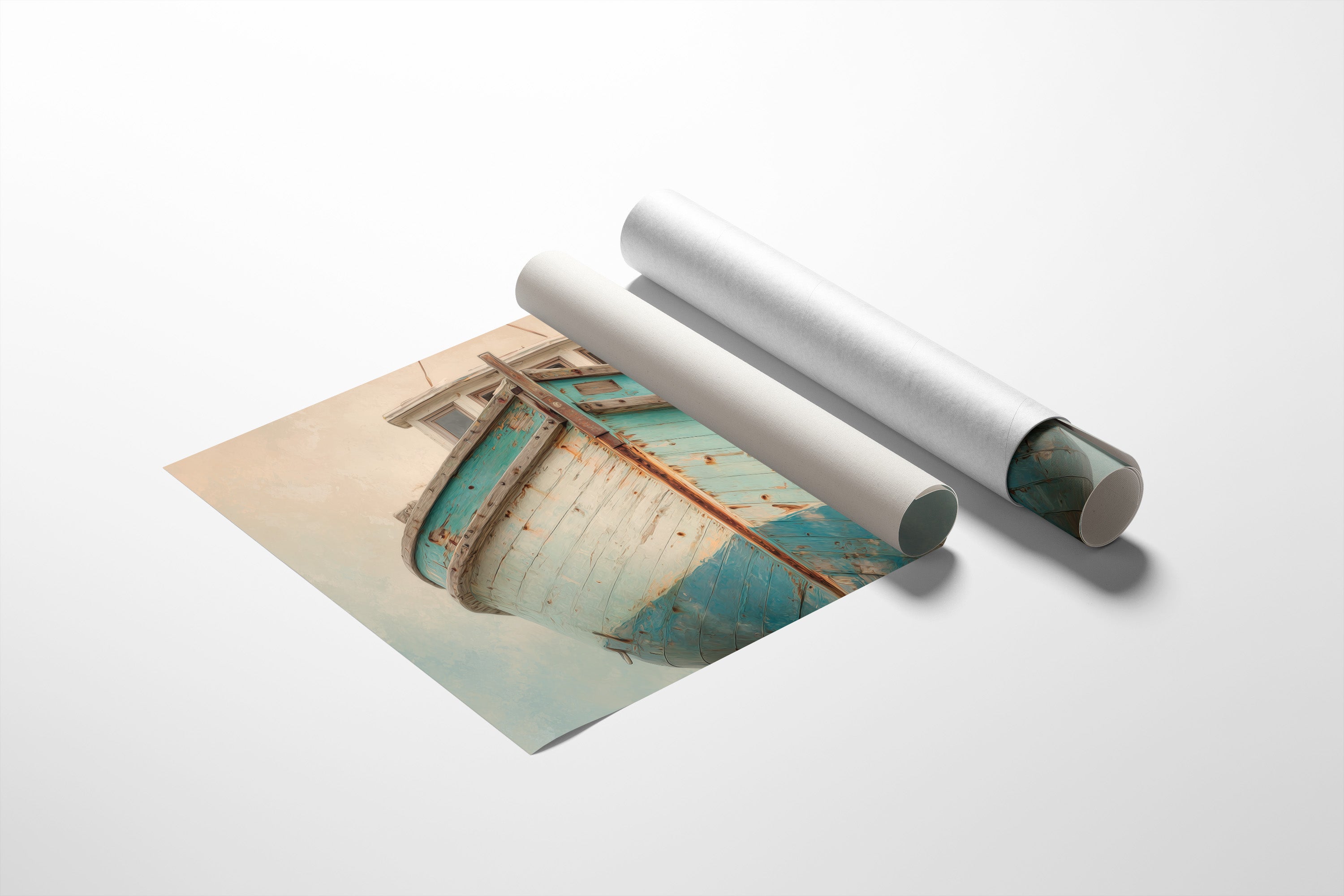 Weathered Vessel Awaits The Tide