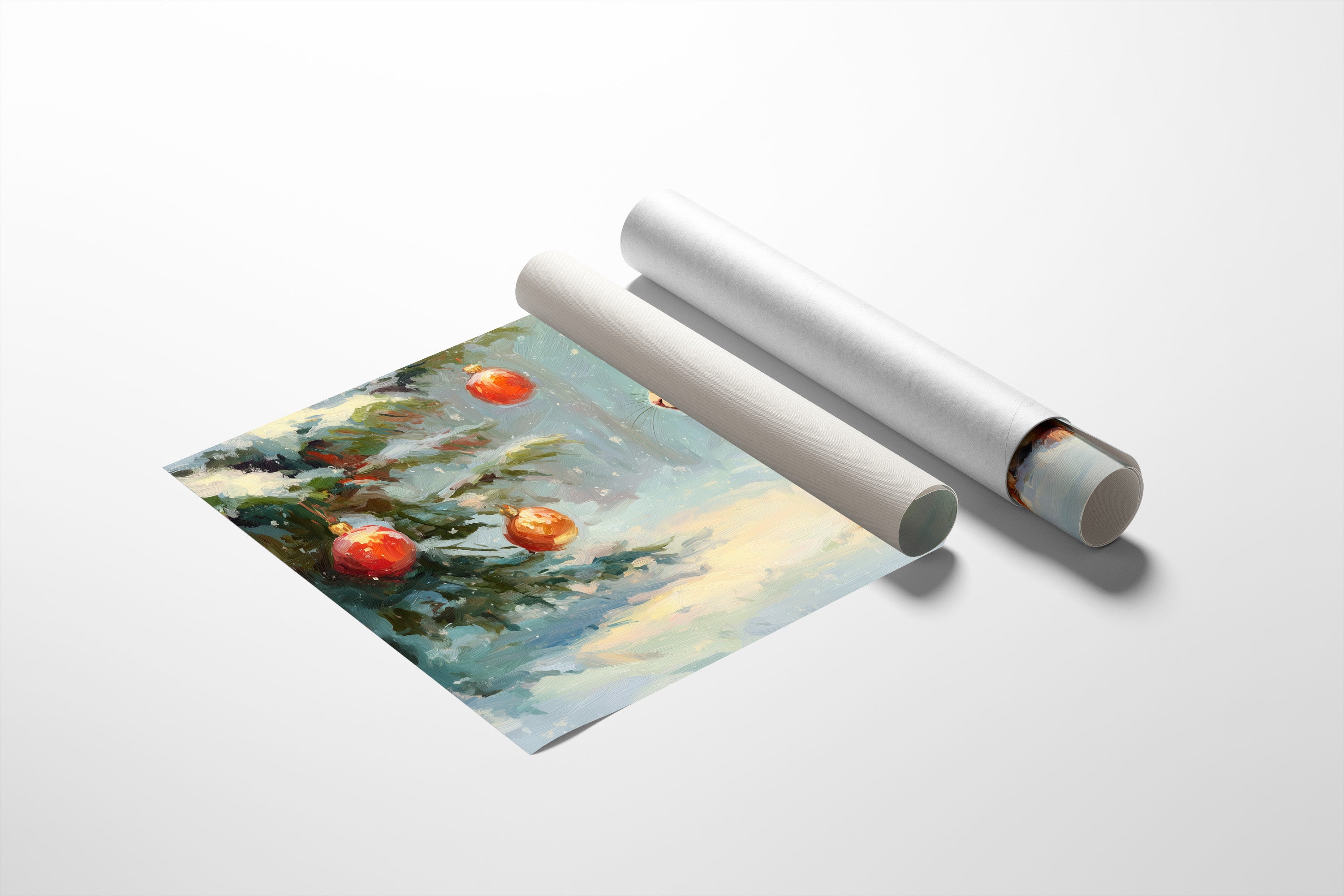 Winter Squirrel Discovers Christmas Magic