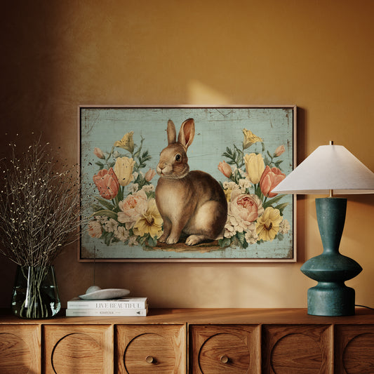 Spring Garden Keeps Rabbit Company