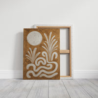 Moonlit Waves Dance In Sepia