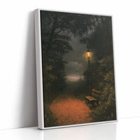 Lantern Glow On A Quiet Path
