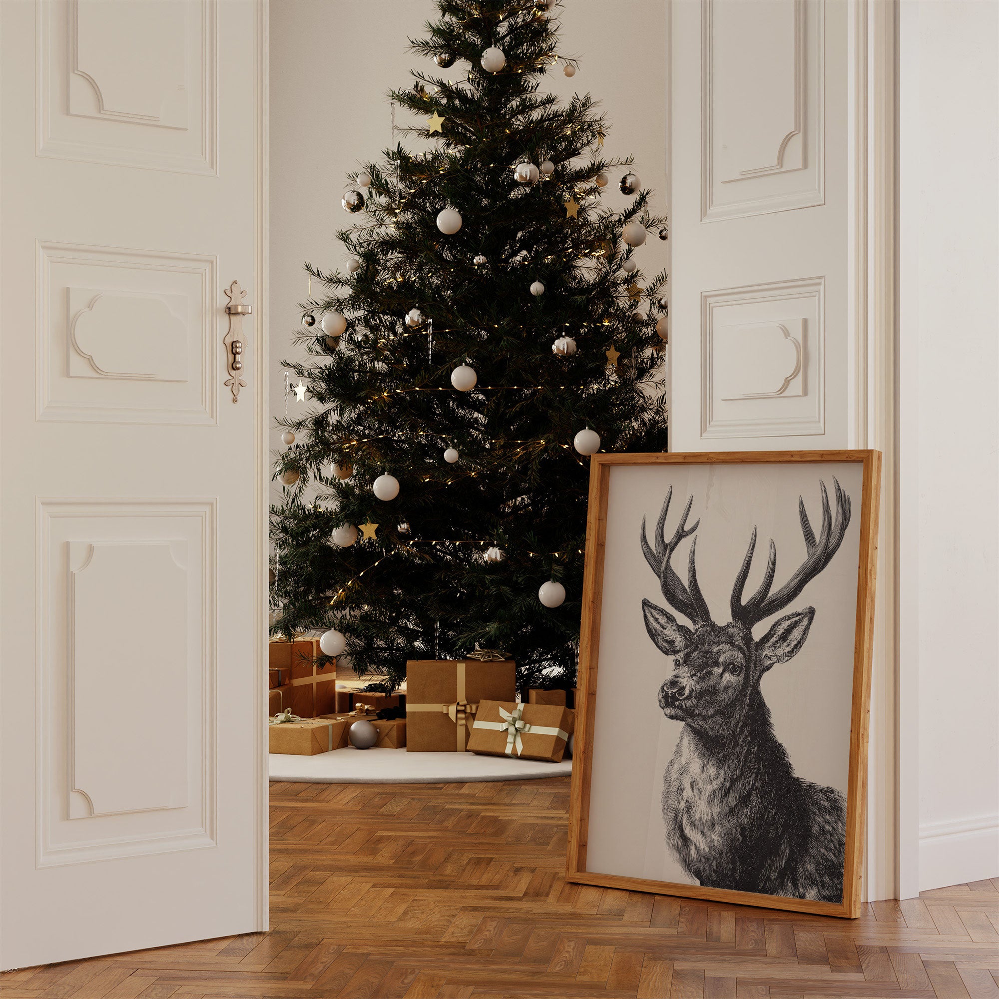 Antlers Sketch By Christmas Glow