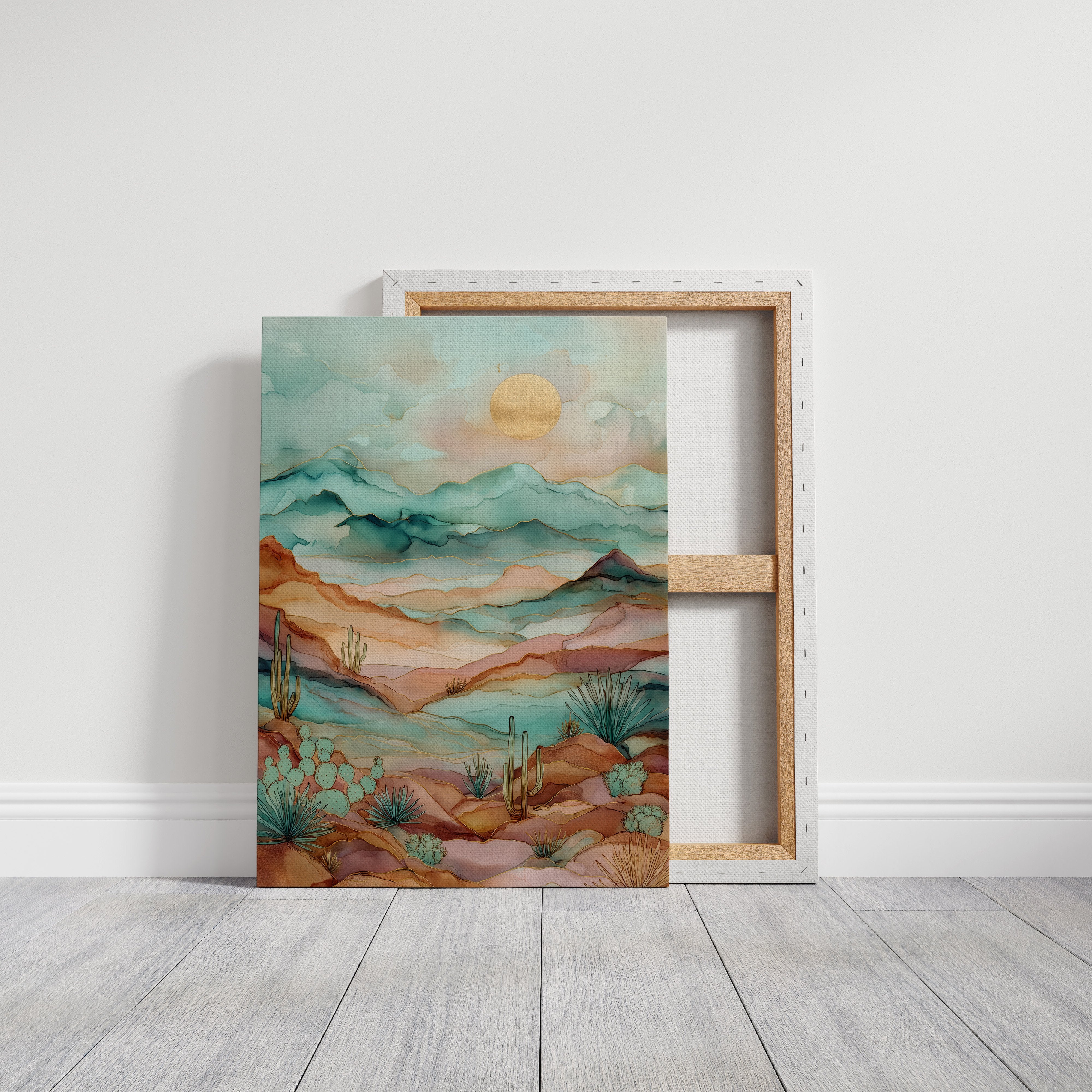 Copper Skies Over Desert Tides