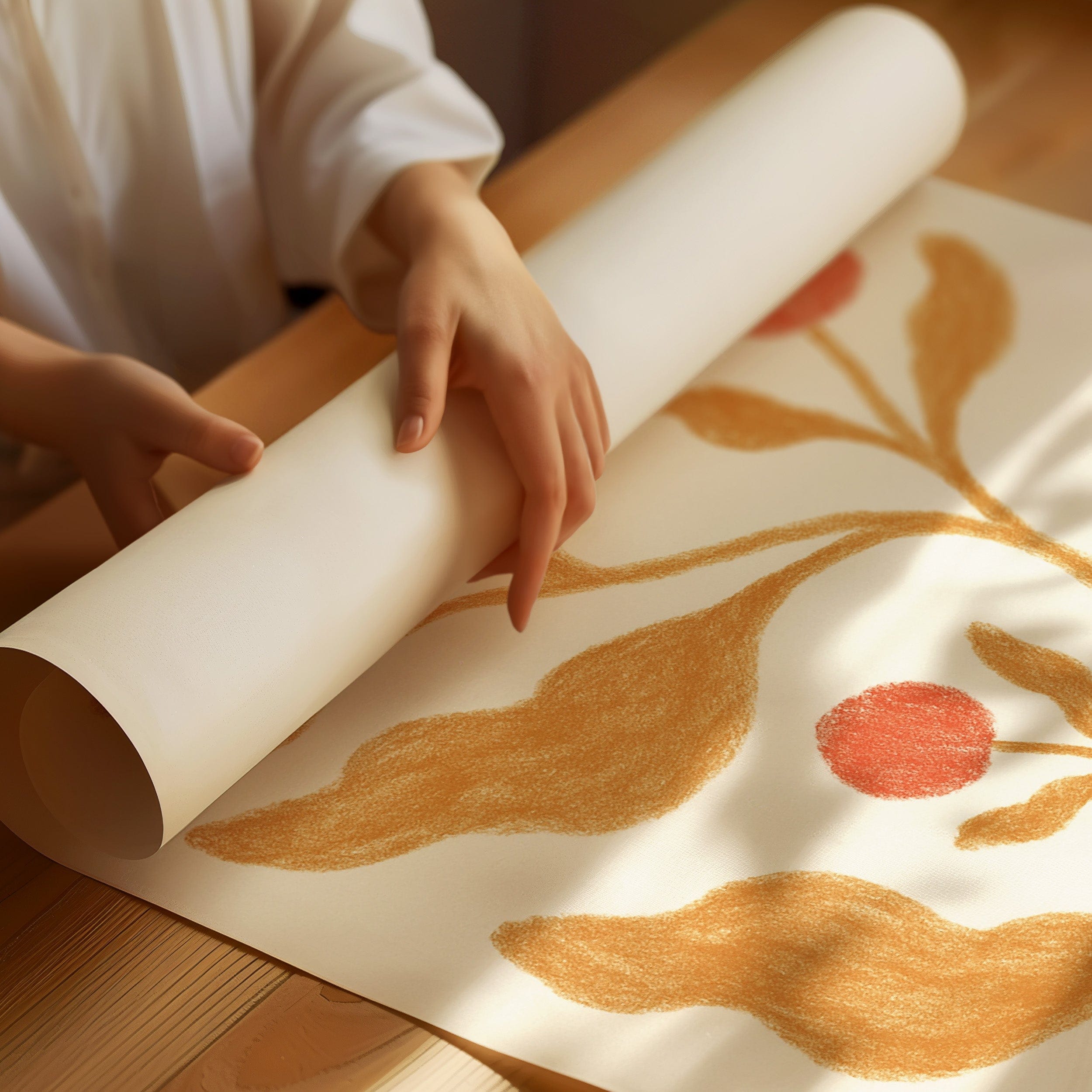 Golden Leaves Hold Coral Stories