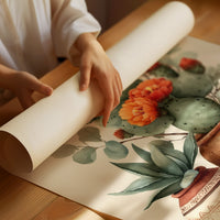 Desert Blooms In Painted Clay