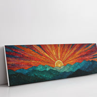 Radiant Sunrise Over Quiet Peaks