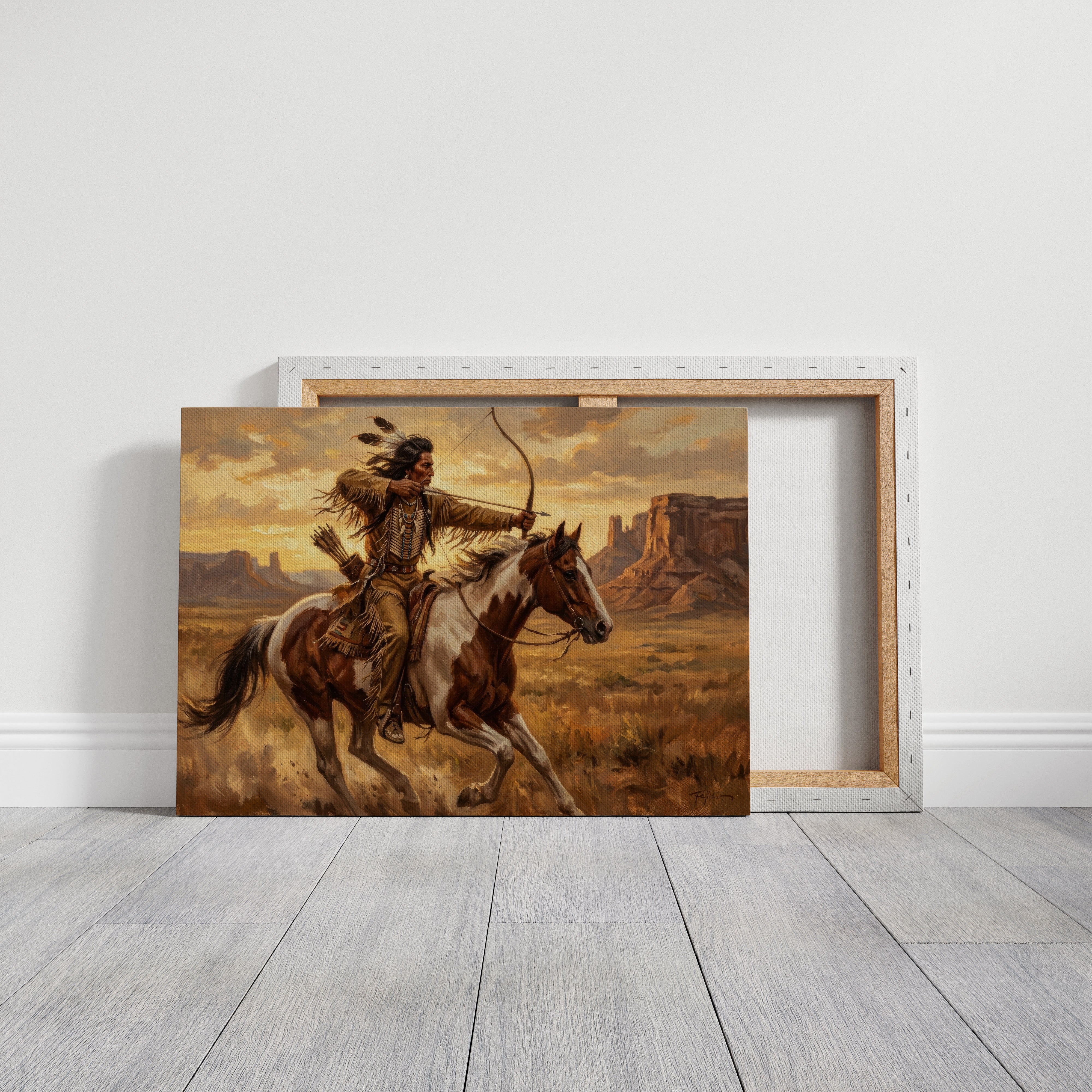 Desert Rider Drawing His Bow