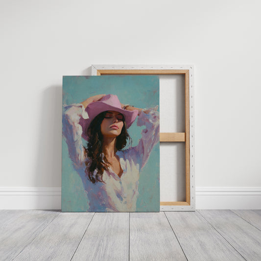 Lavender Brim Under Turquoise Skies