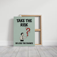 Take the Risk Dice Question Mark Art