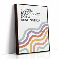 Success Is A Journey Quote Print