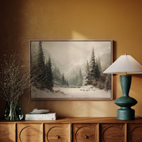 Winter Mist Cradles Mountain Lake