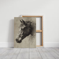 Noble Gaze In Weathered Wood