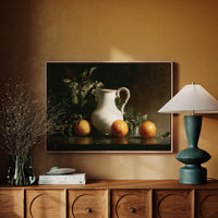 Citrus Morning With White Pitcher