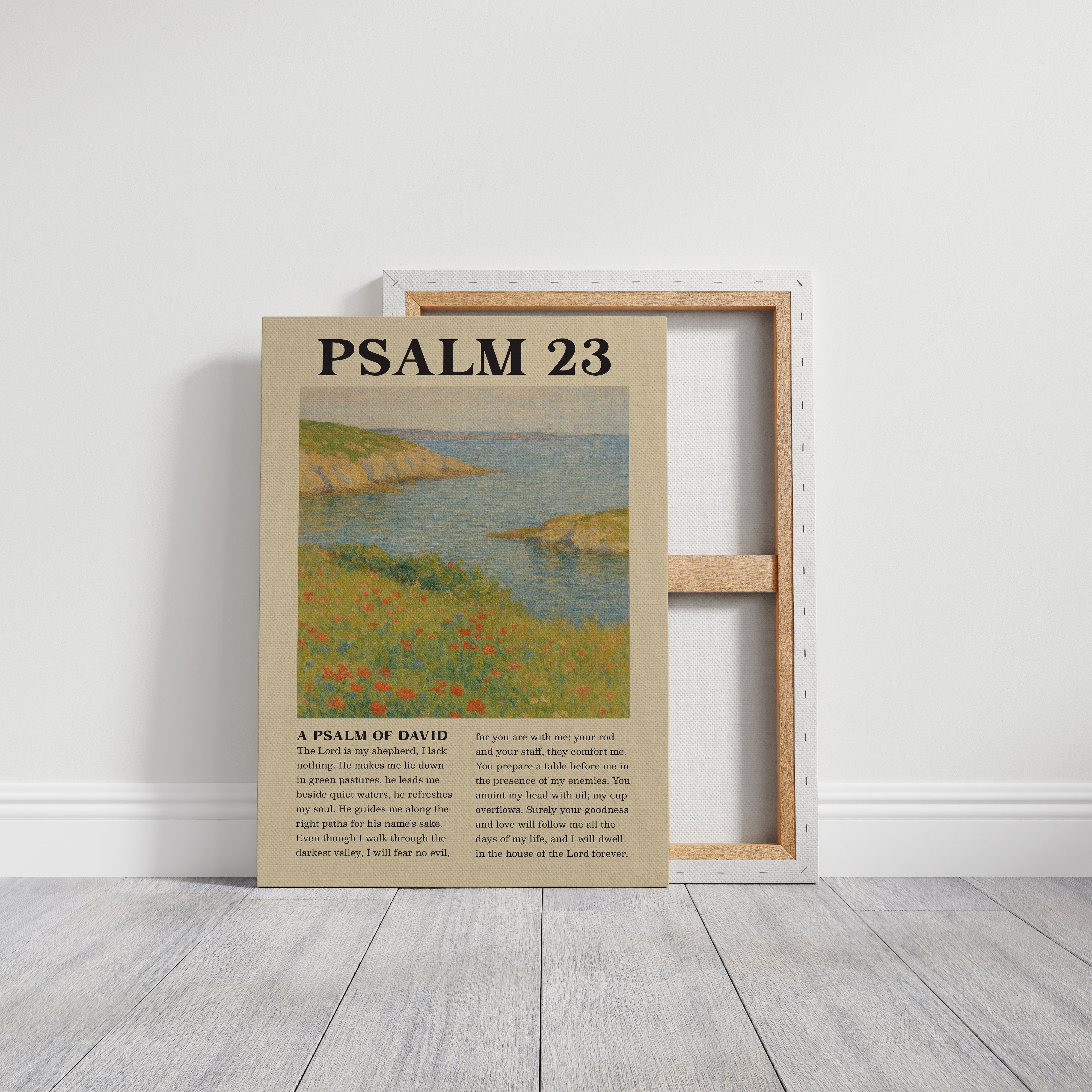 Psalm 23 Coastal Peace Print