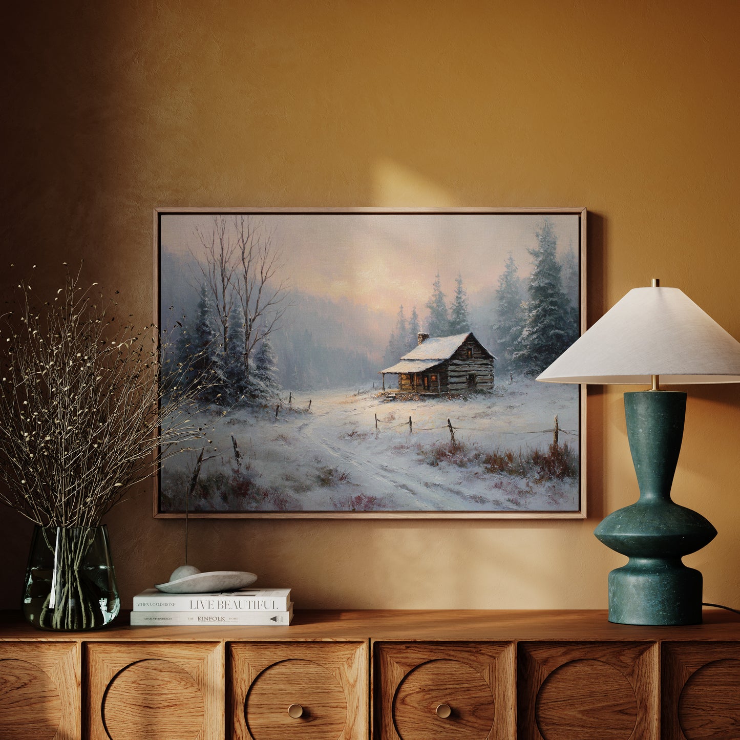 Winter Light Warms Mountain Solitude