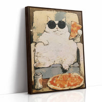 Round Shades, Round Belly, Round Pizza