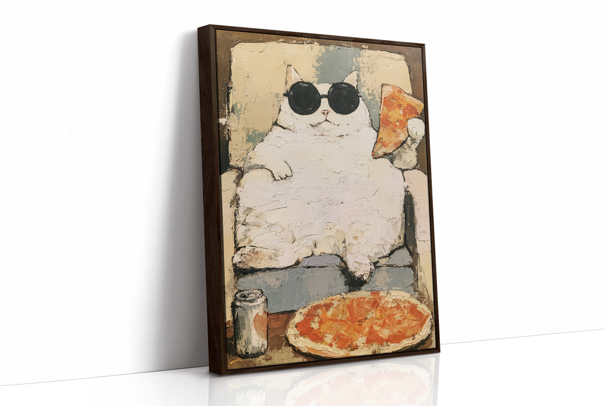 Round Shades, Round Belly, Round Pizza