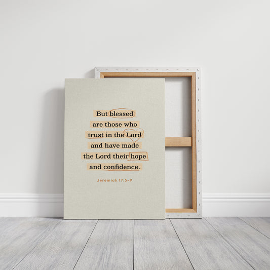 Blessed Trust Jeremiah 17 Scripture Art