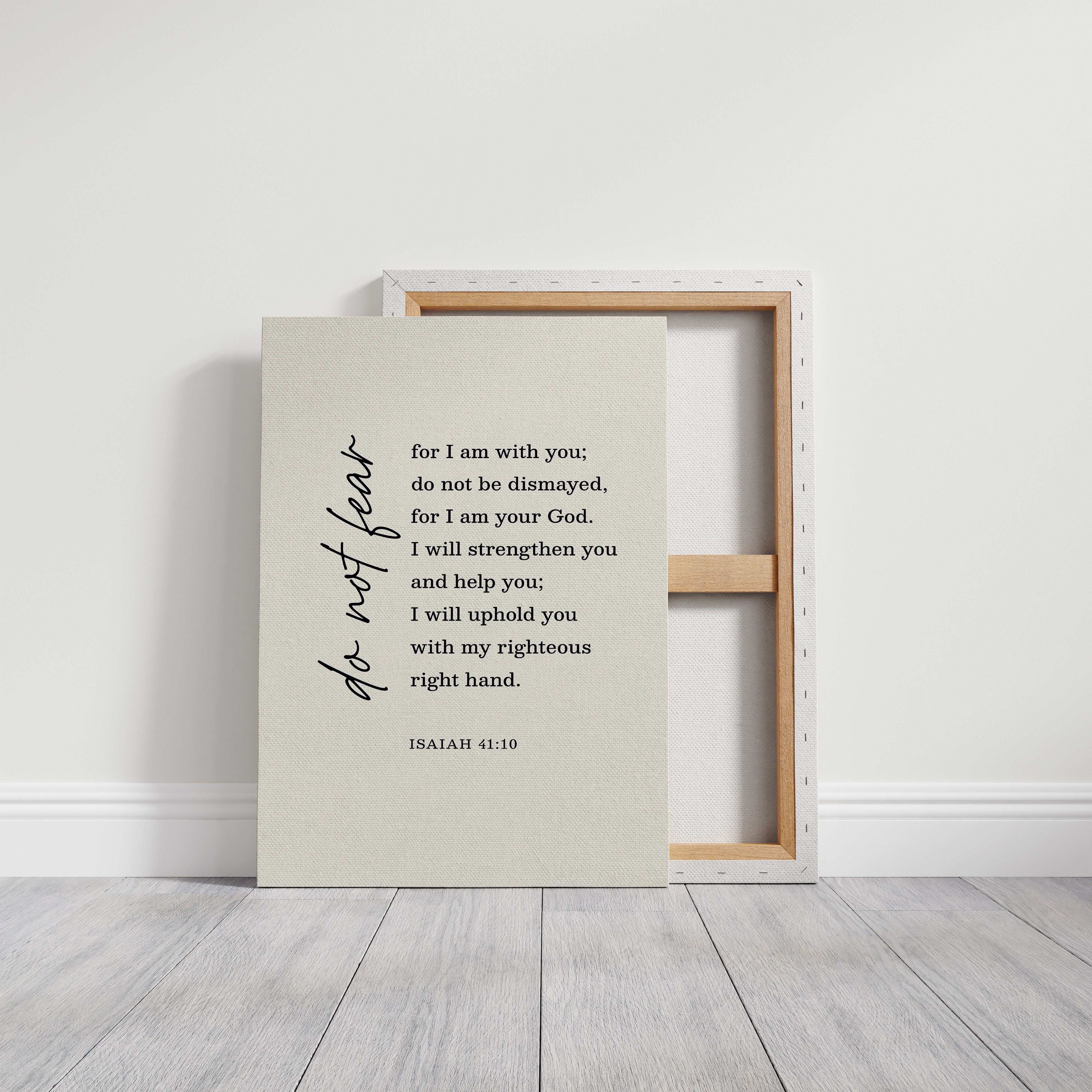 Do Not Fear Isaiah 41 Bible Verse Print
