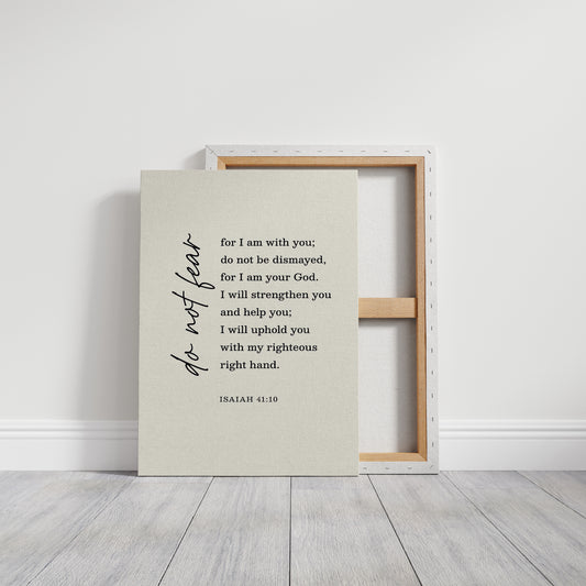 Do Not Fear Isaiah 41 Bible Verse Print