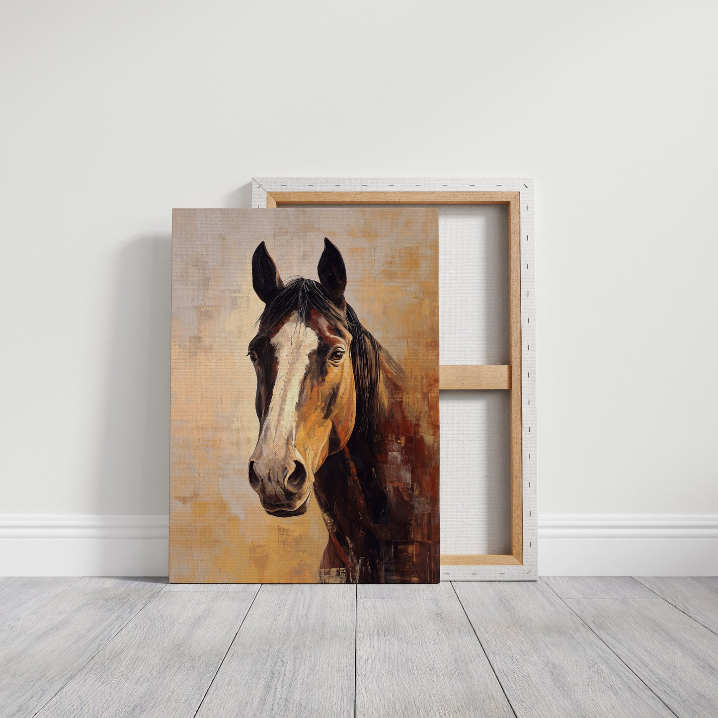 Amber Gaze In Weathered Barn