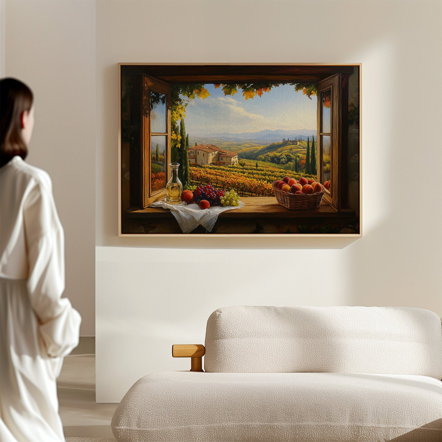 Autumn's Bounty Through Tuscan Windows