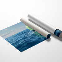 Solitary Buoy Marks Azure Depths
