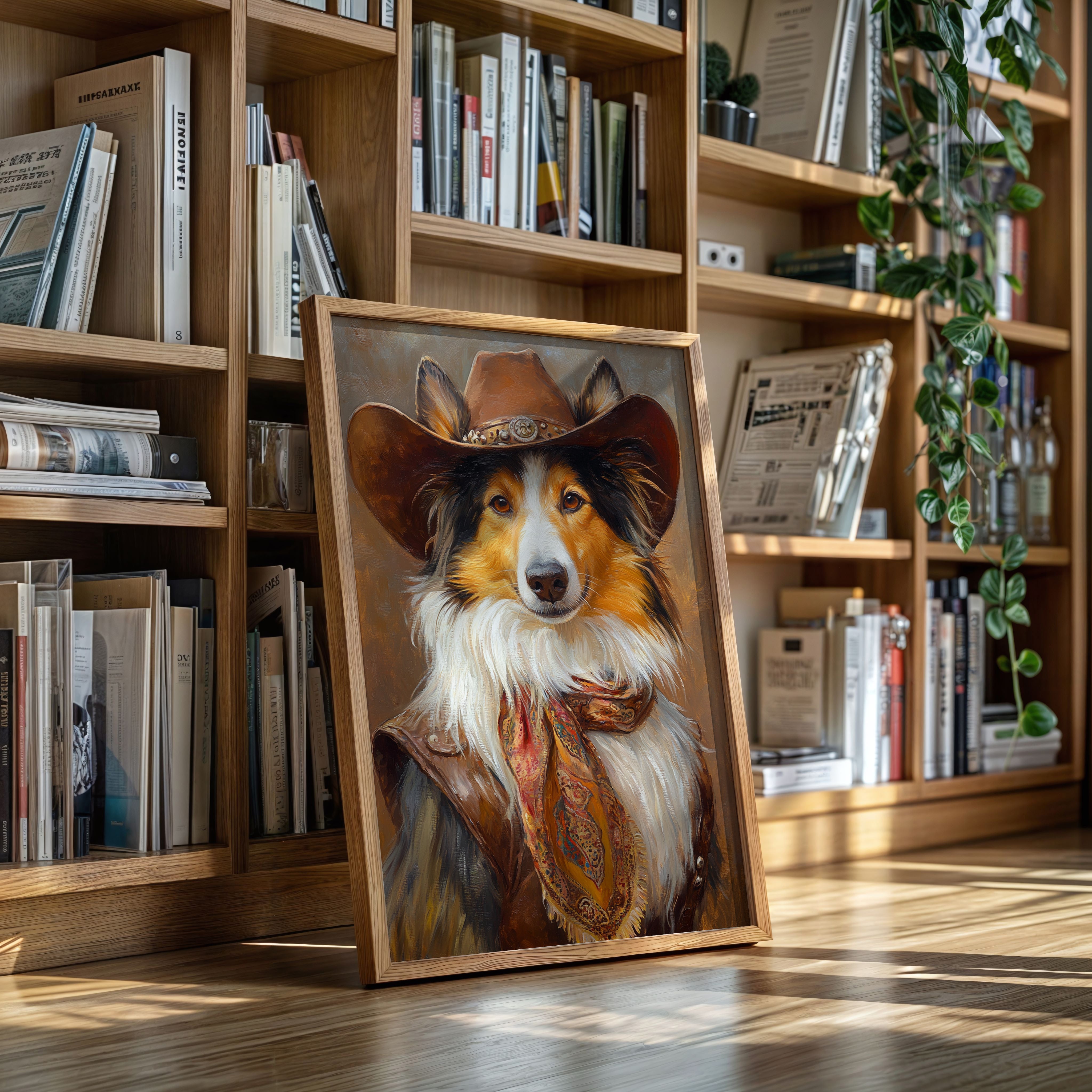 Rough Collie Sunset Wrangler