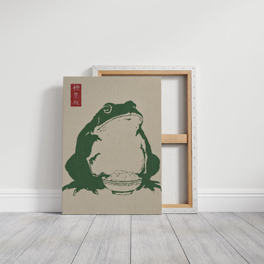 Wise Toad Serves Rice At Dawn