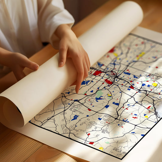 Atlanta, Mapped in Primary Colors