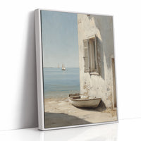 Mediterranean Whispers: Shoreline Solitude