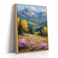 Gold Aspens, Pink Meadow, One Deep Breath