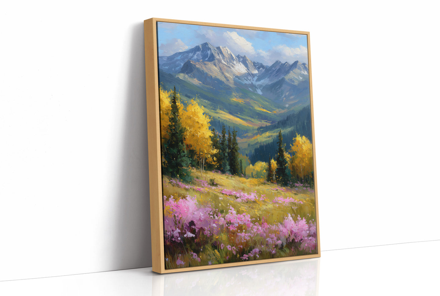Gold Aspens, Pink Meadow, One Deep Breath