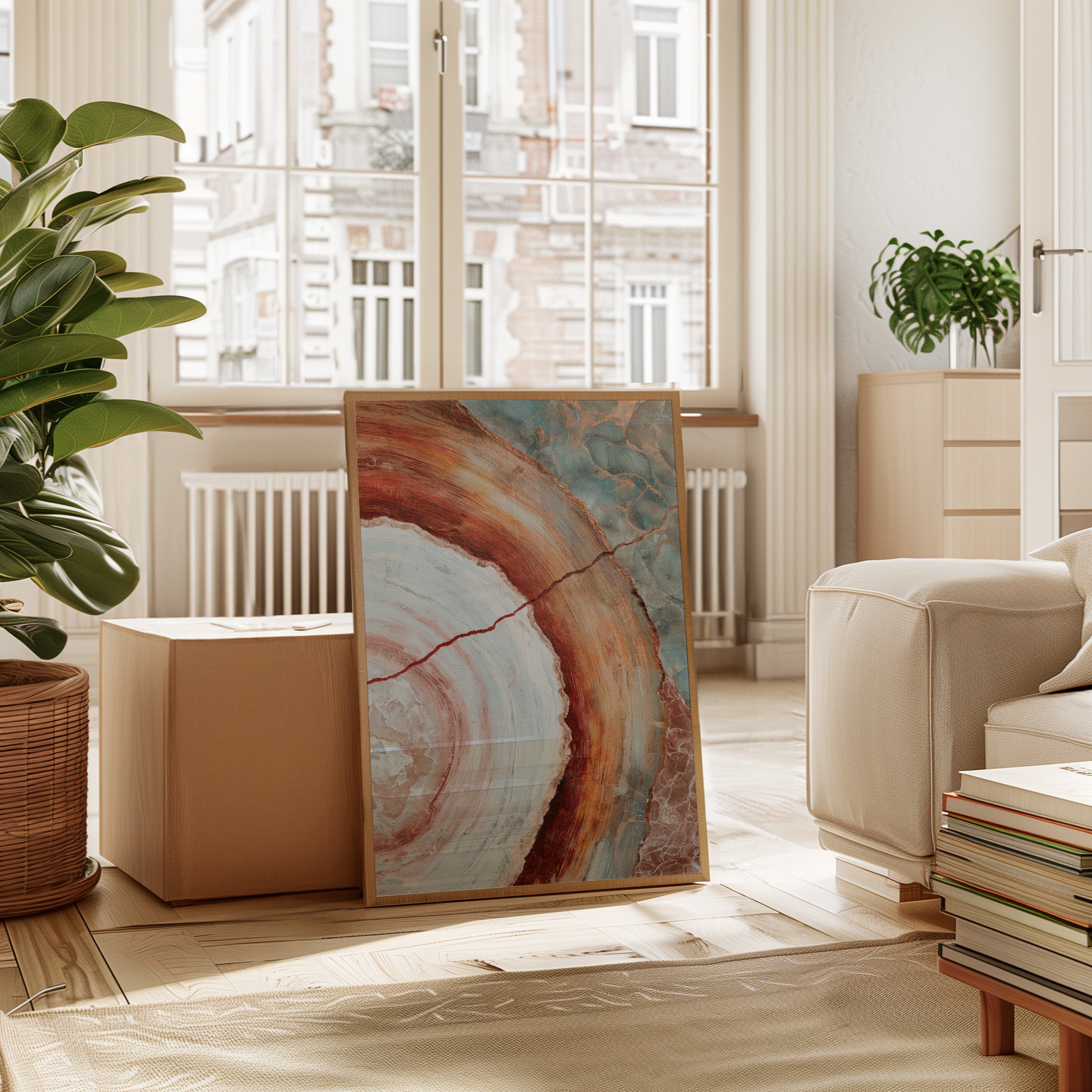 Earthy Tones in Circular Harmony