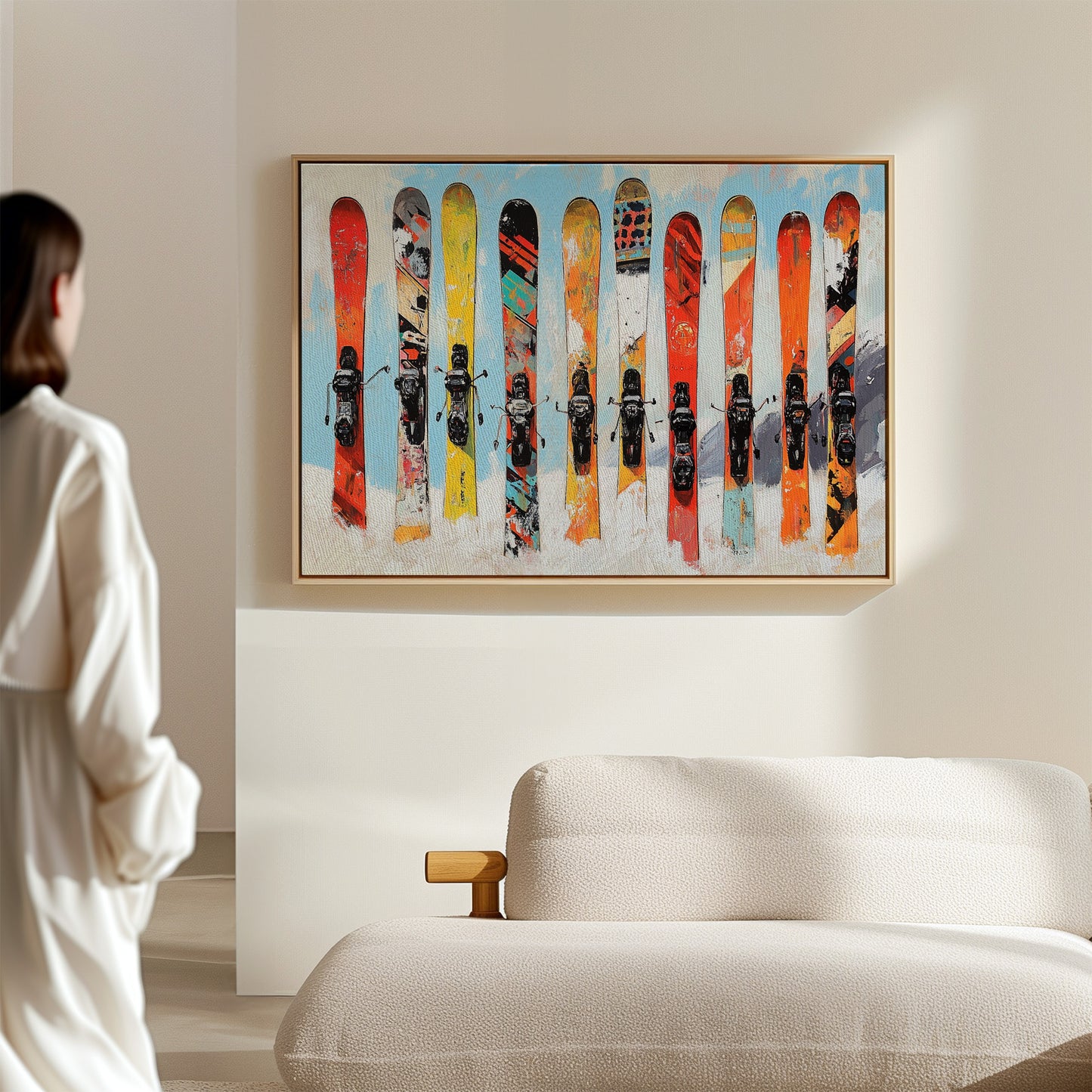 Snow Warriors Line The Lodge Wall