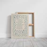 The Lord Bless You Floral Scripture Print